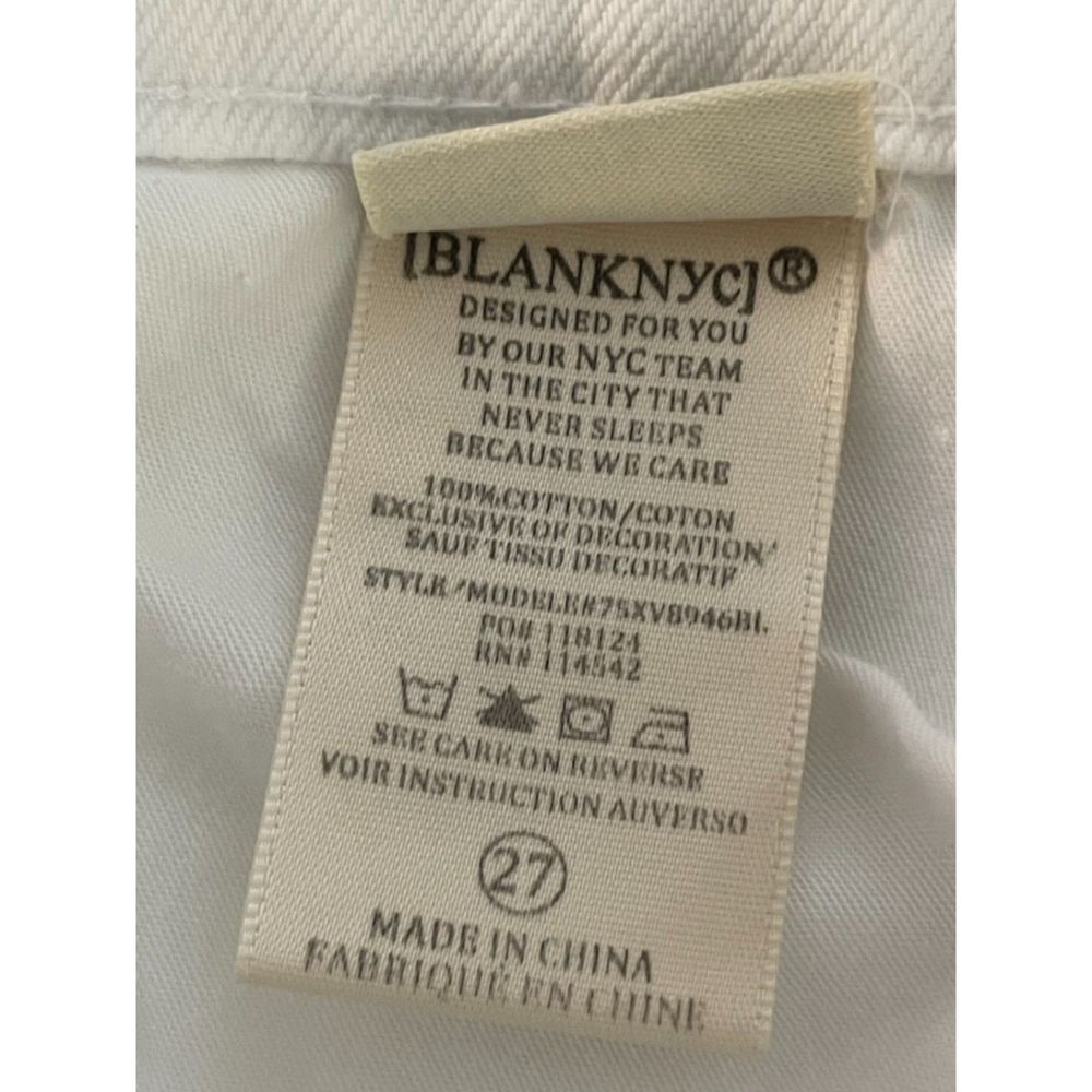 Blank NYC White Neutral Minimalist High-Rise Eyelet Shorts Size 27 NEW C42 - Picture 9 of 13